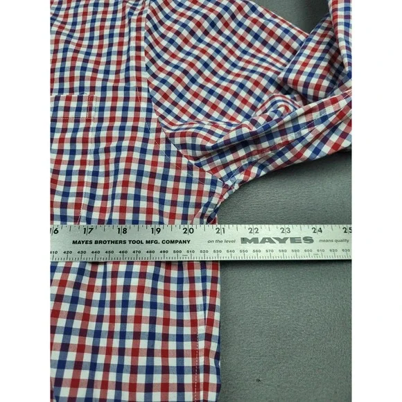 Vineyard Vines Tucker Shirt Mens Large Red Check Plaid Lightweight‎ Whale Shirt - Picture 4 of 7